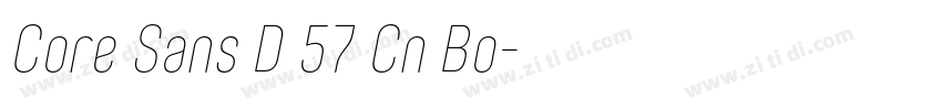 Core Sans D 57 Cn Bo字体转换